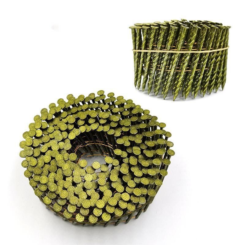 0.083*2 Zoll galvanisierte Spirale Nagel Weißfarbe Faden Schank Nägel für Palettenholz