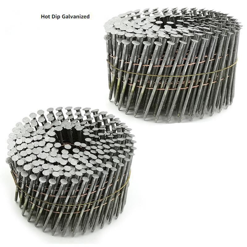0.083*2 Zoll galvanisierte Spirale Nagel Weißfarbe Faden Schank Nägel für Palettenholz