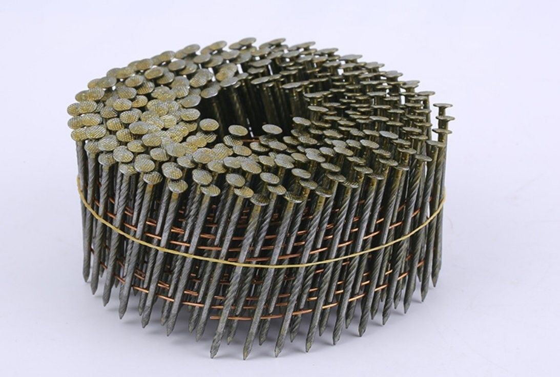 0.083*2 Zoll galvanisierte Spirale Nagel Weißfarbe Faden Schank Nägel für Palettenholz