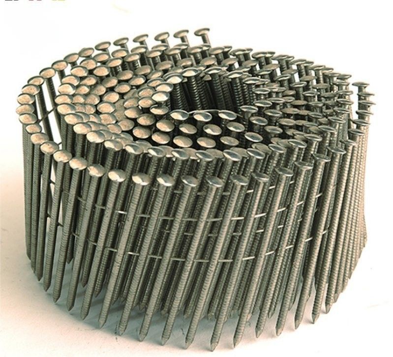 0.083*2 Zoll galvanisierte Spirale Nagel Weißfarbe Faden Schank Nägel für Palettenholz