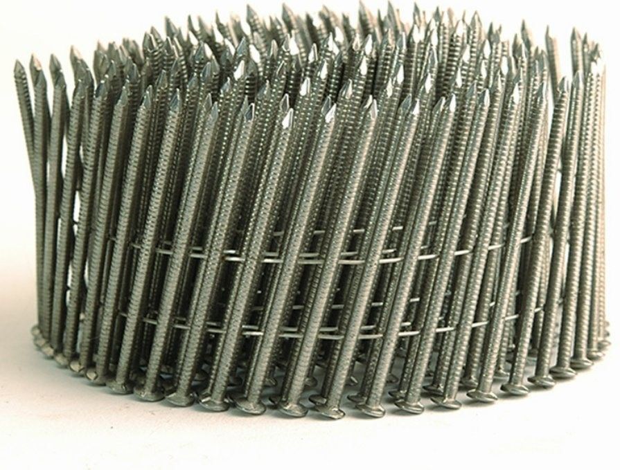 0.083*2 Zoll galvanisierte Spirale Nagel Weißfarbe Faden Schank Nägel für Palettenholz