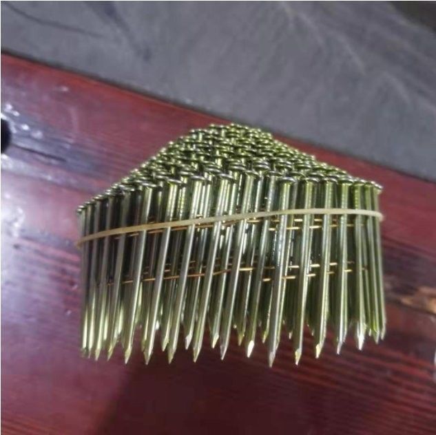 15 Grad galvanisierte Spulen Nagel glatt verdrehte Schraube Spiral-Riegel 3 4 Spulen Dachnagel