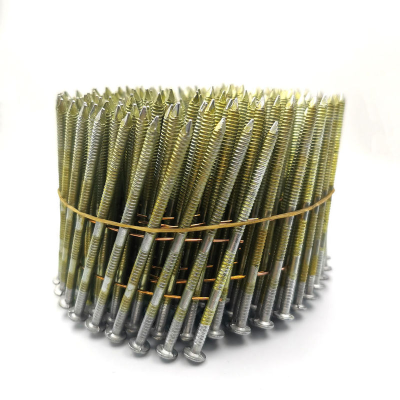 2 1/4 & Prime Roofing Nail Coils Drahtpalette zusammengefügt Roofing Nail Clavos Helicoidales