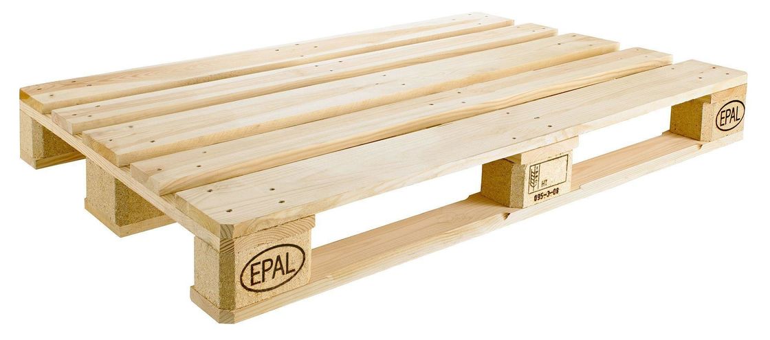 Logistik Lagerung Ispm Wärmebehandelte Paletten Vier Seiten in Gabel Holz Euro-Paletten