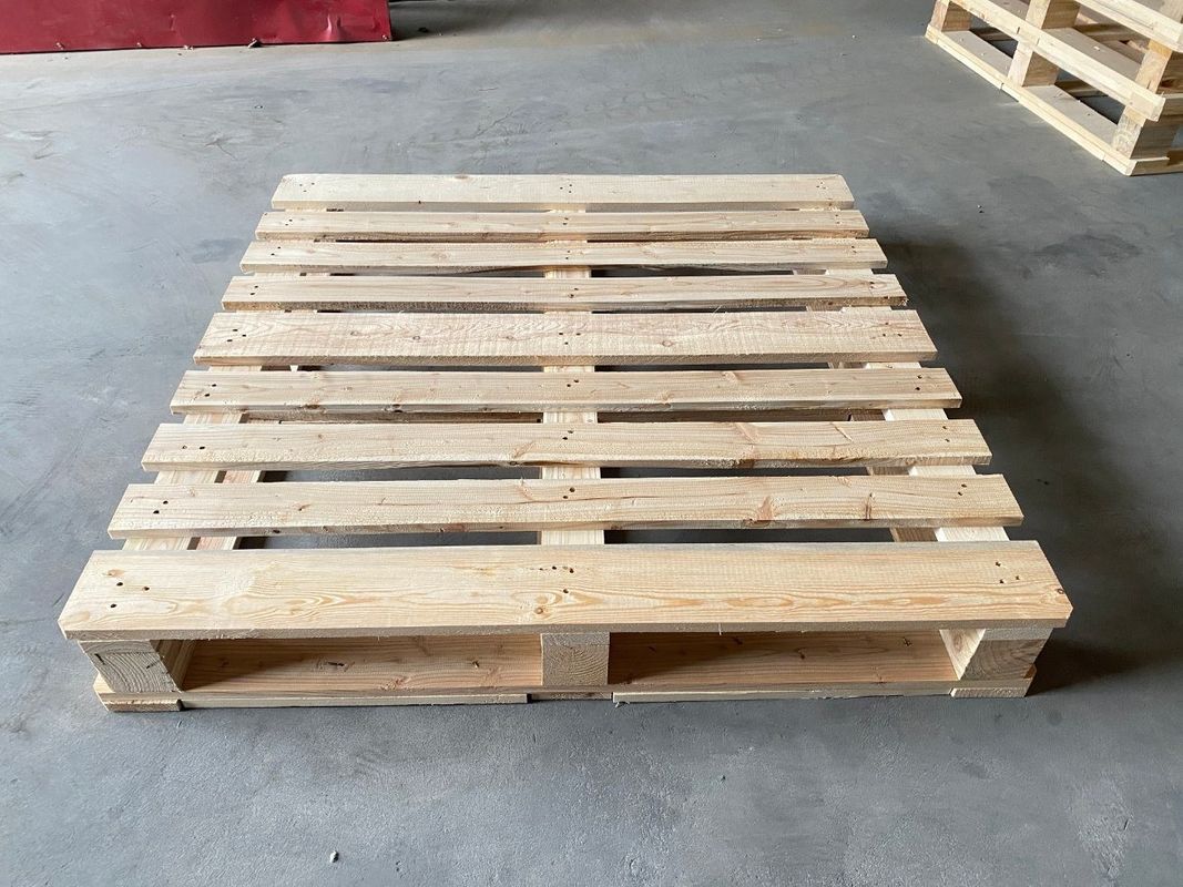 1200 X 1000 X 130 mm 4 Wege Holzpaletten Starke Struktur Euro Epal Massivholzpaletten