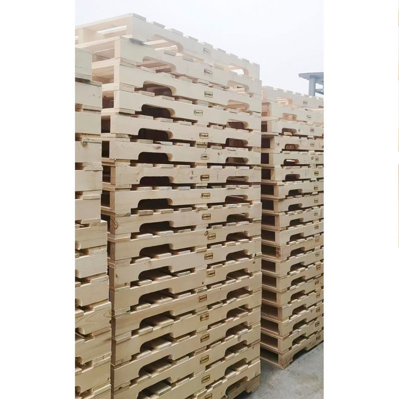 Lagerung in Lager 4 Weg Block Paletten Verstärkt Dauerhaft Wärmebehandelte Holzpaletten