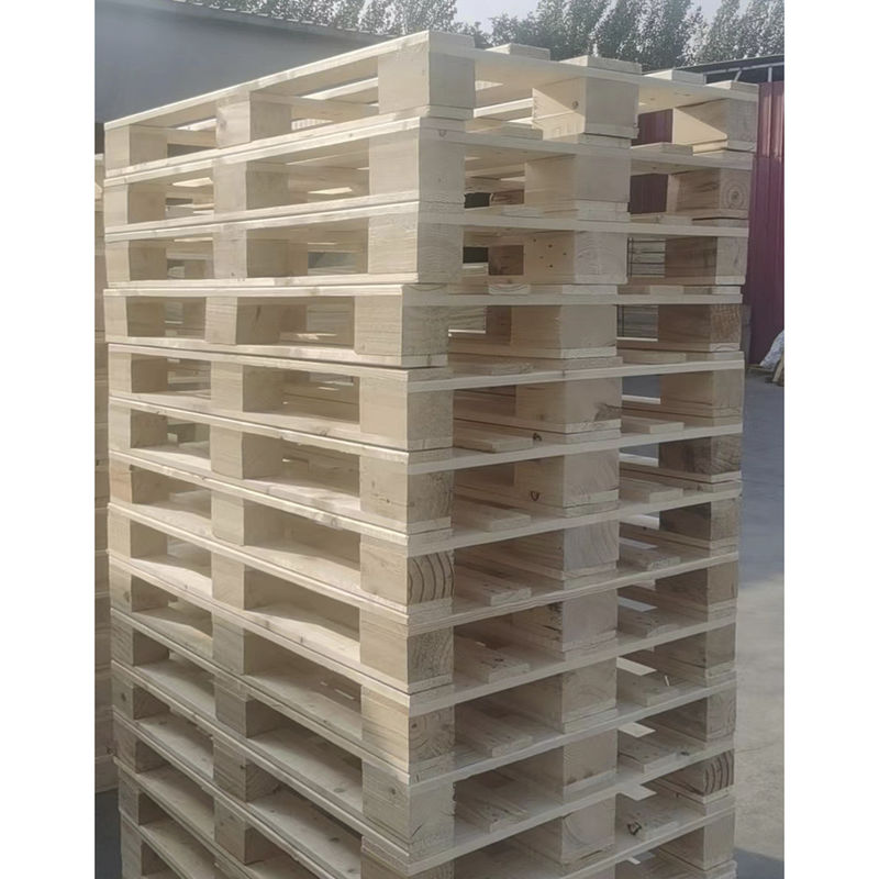 Lagerung in Lager 4 Weg Block Paletten Verstärkt Dauerhaft Wärmebehandelte Holzpaletten
