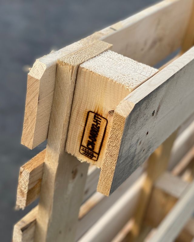 Güterumsatz Euro-Paletten Wärmebehandelte Holzpaletten zur Ausfuhr 4 Weg