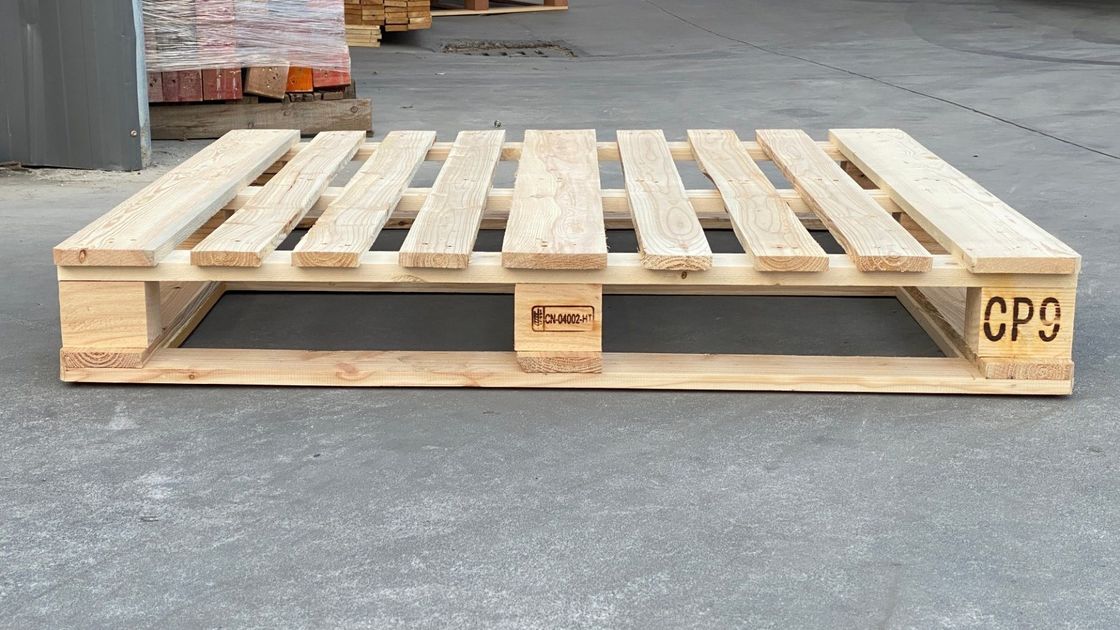 Güterumsatz Euro-Paletten Wärmebehandelte Holzpaletten zur Ausfuhr 4 Weg